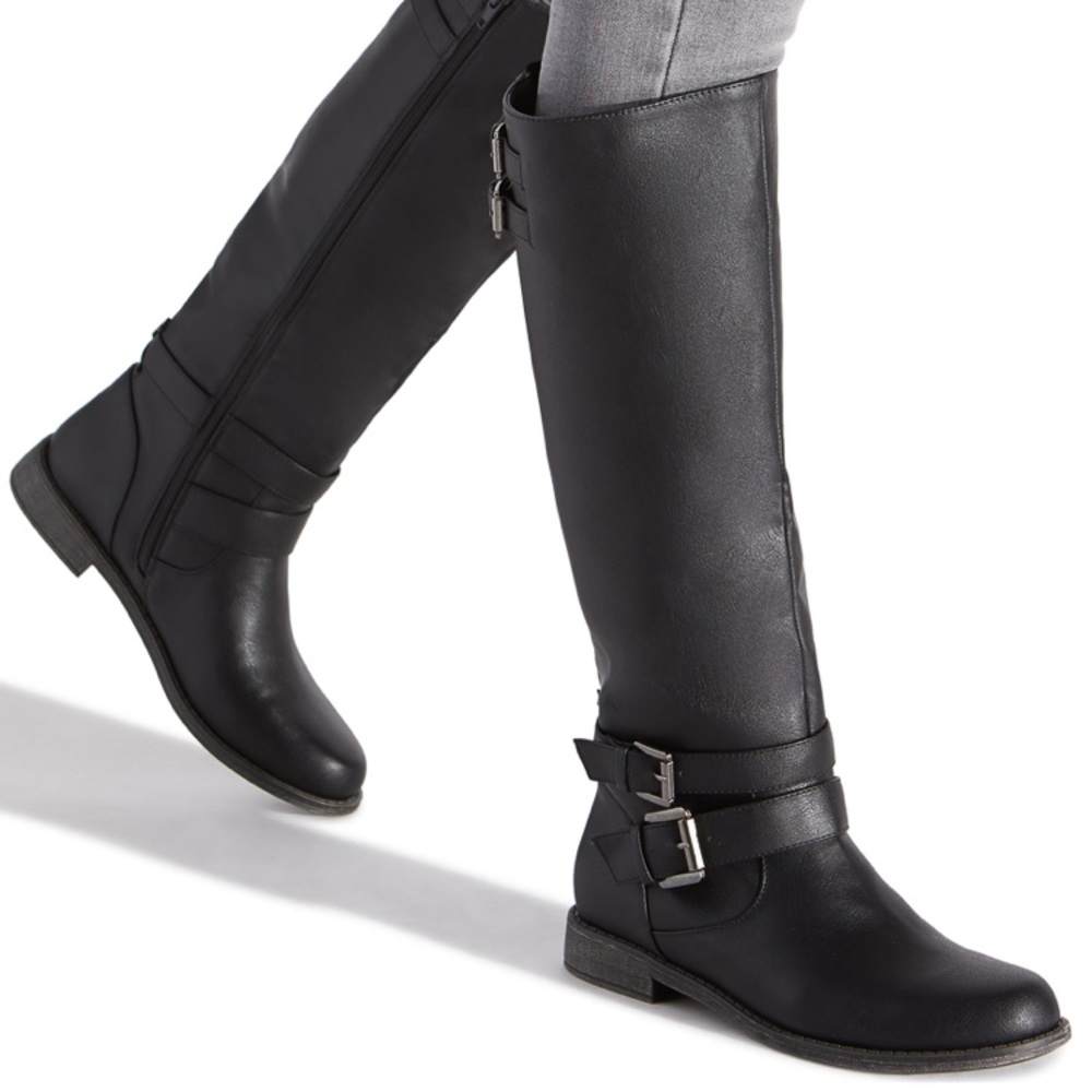 NWOB Shoe Dazzle Black Hally Boot Sz 8.5